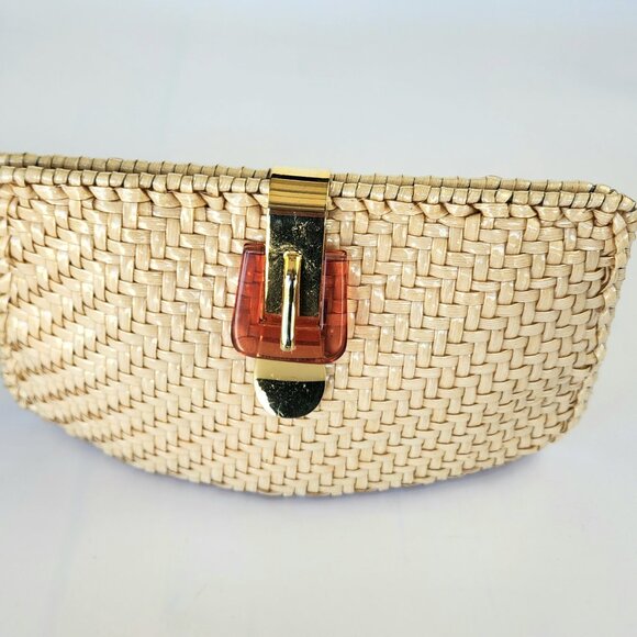 Vintage - Beige - PVC - Crossbody Bag - Made in HongKong - Picture 8 of 10